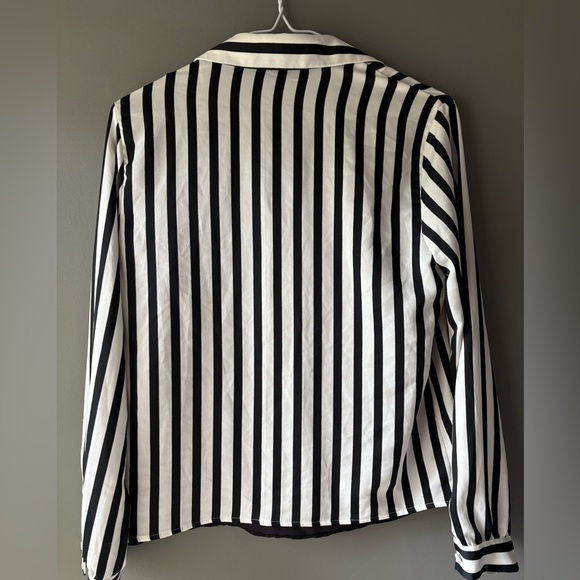 Zara, size xs, stripes blouse with inner lace details, 
Goth, Wednesday, emo - Picture 7 of 7